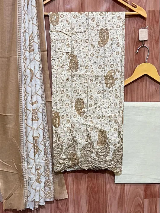 Pure Cotton With Neck Embroidery Work Salwars