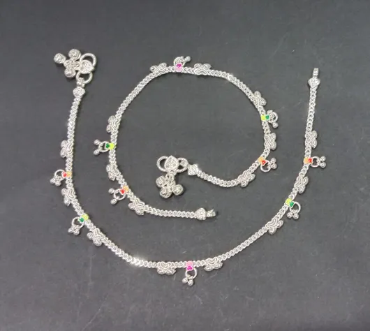 Multi-Color Enhanced Lightweight Eye-Catching Anklets for Casual and Every Occasion for Girls and Women