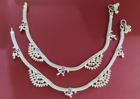 Stylish Silver Anklets 