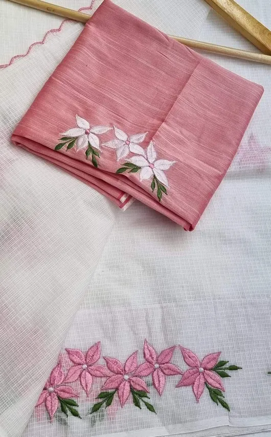  Elegant Kota Doria Saree with Blouse Piece
