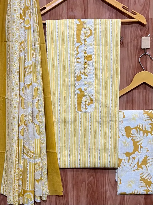 Pure Cotton with embroidery work Cotton Salwar
