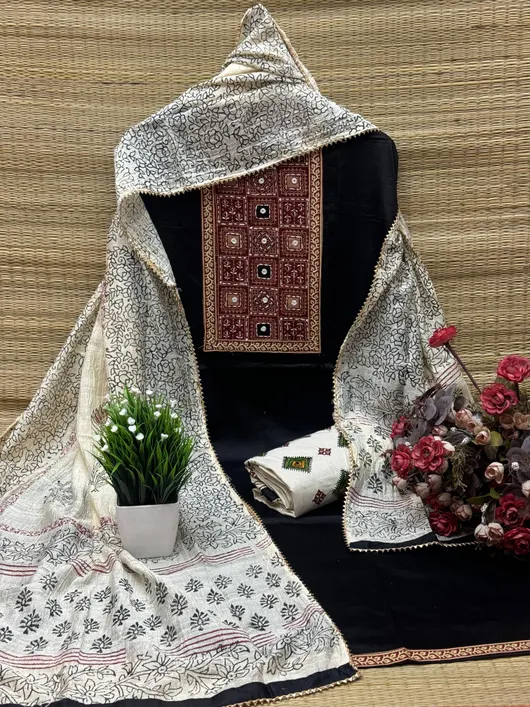 Ajrakh Handwork Cotton Salwar Suit
