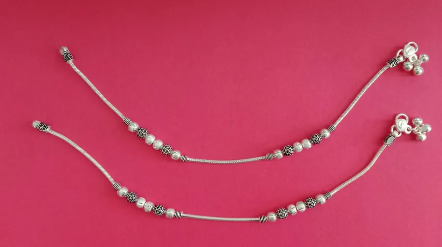 Sterling silver with a charming Anklet