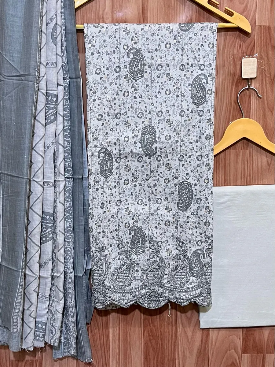Pure Cotton With Neck Embroidery Work Salwars