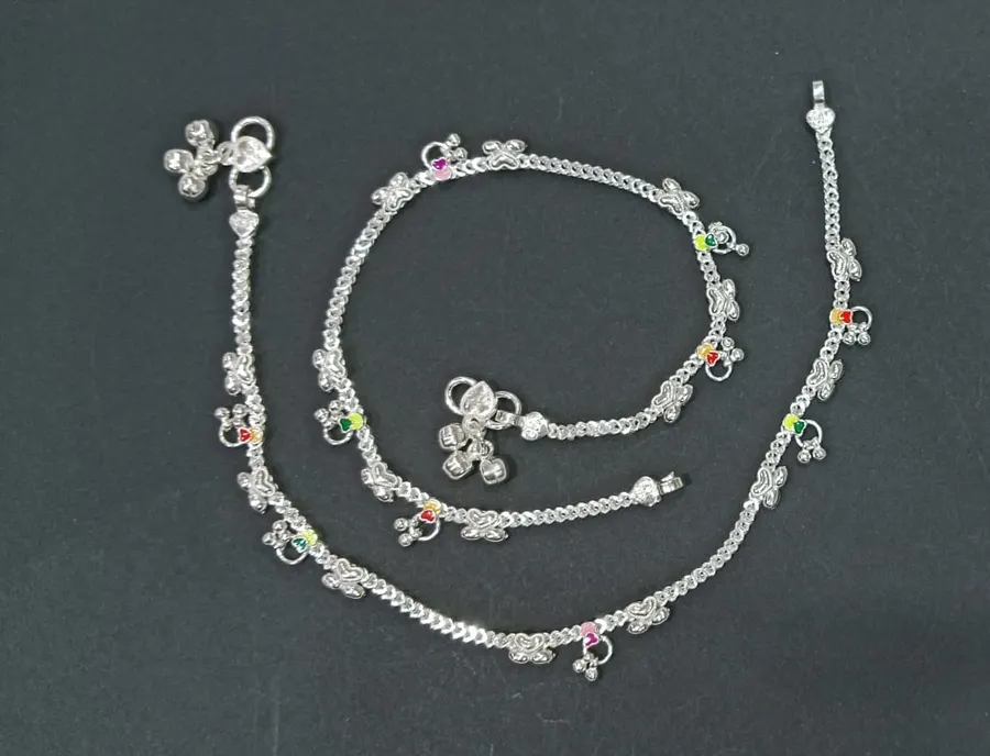 Multi-Color Enhanced Lightweight Eye-Catching Anklets for Casual and Every Occasion for Girls and Women
