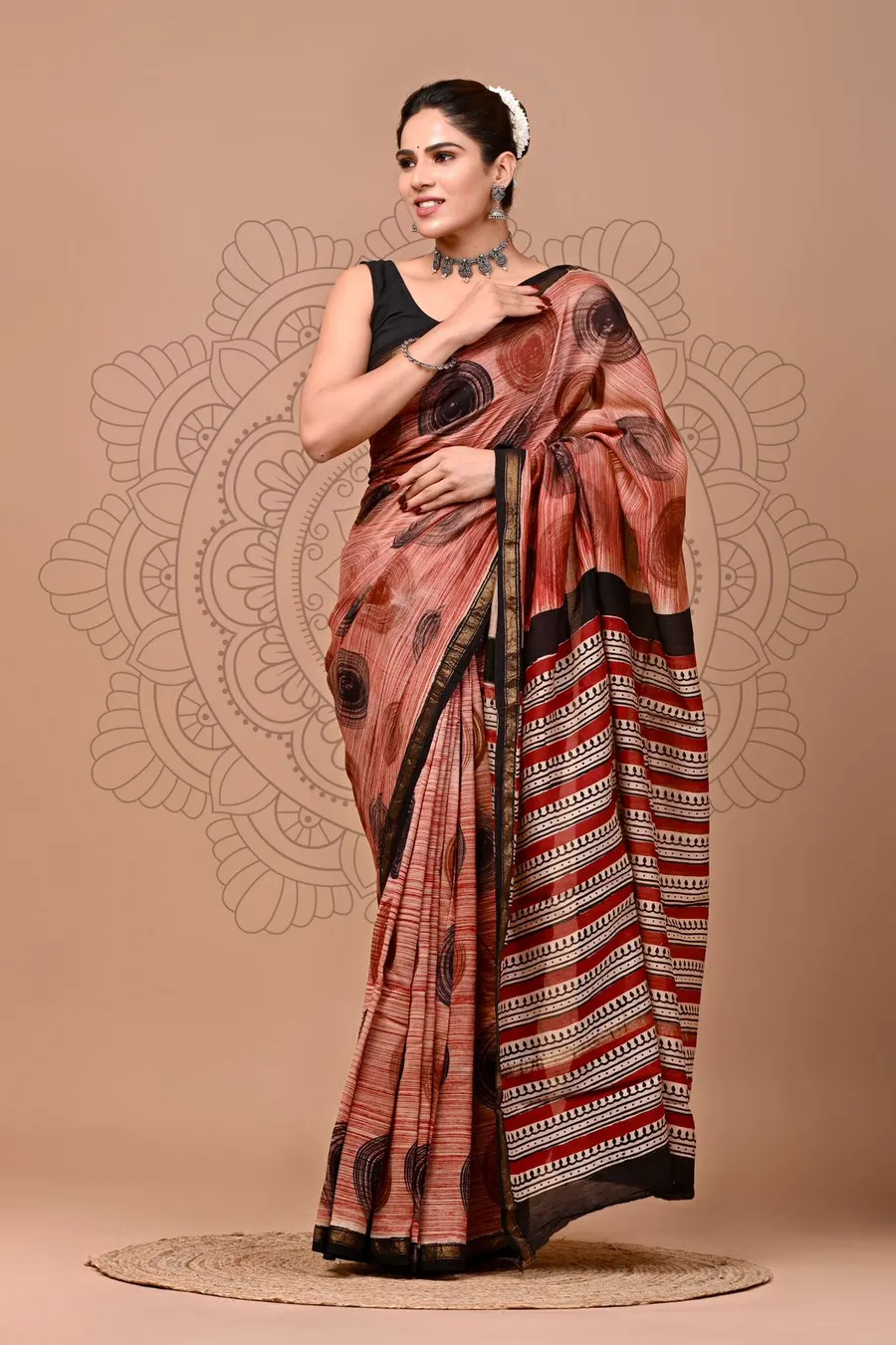 Premium Bagru Print Cotton Sarees