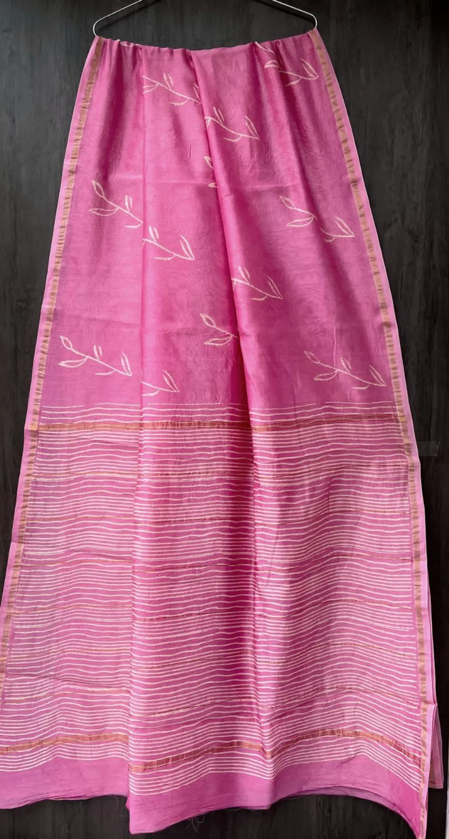 Traditional Ajrakh Chanderi Cotton Saree