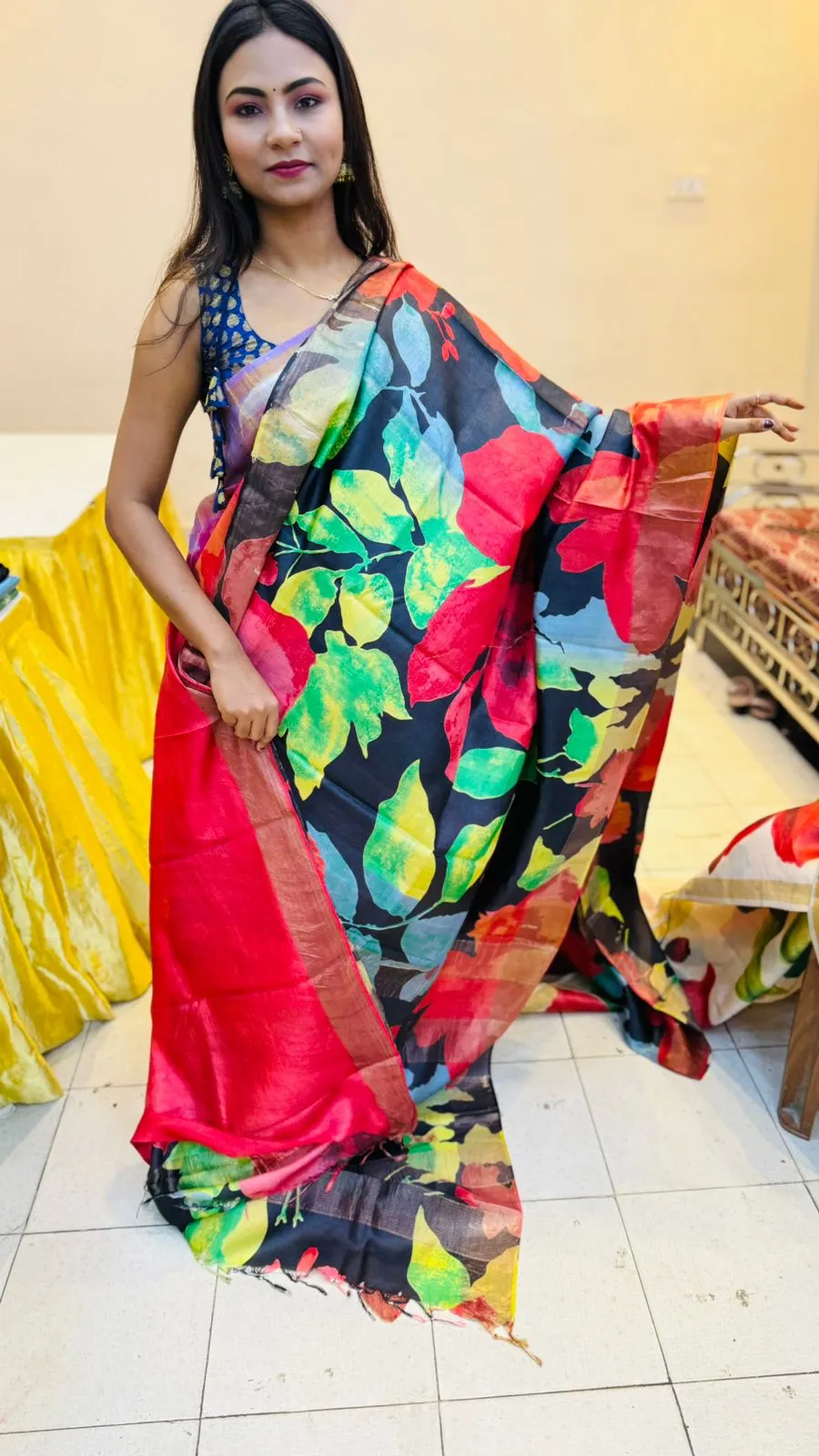 Pure Handloom Tussar Silk Sarees 