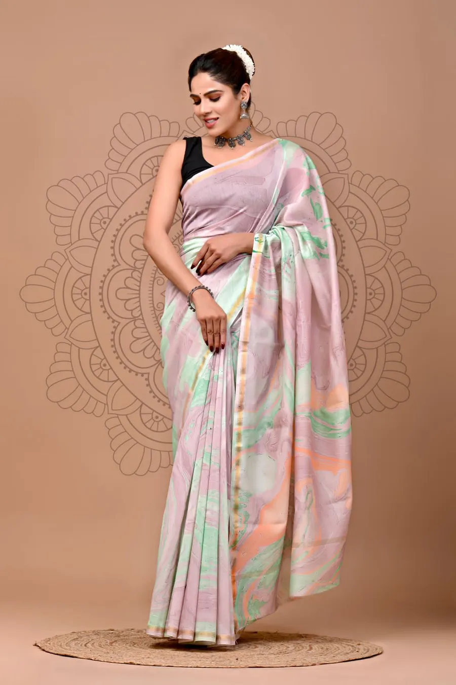 Bagru Print Cotton Sarees