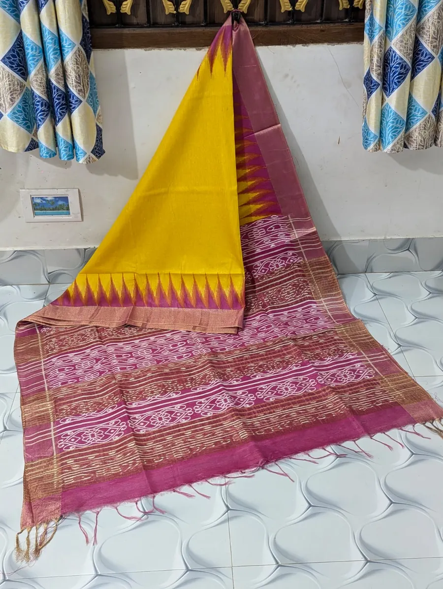 Crafted Jaisree Silk Screen Print Saree