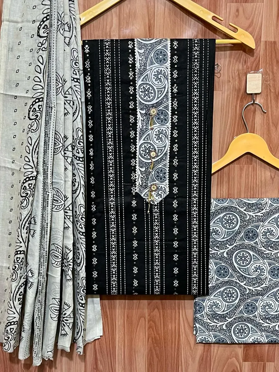Pure Cotton with embroidery work Cotton Salwar