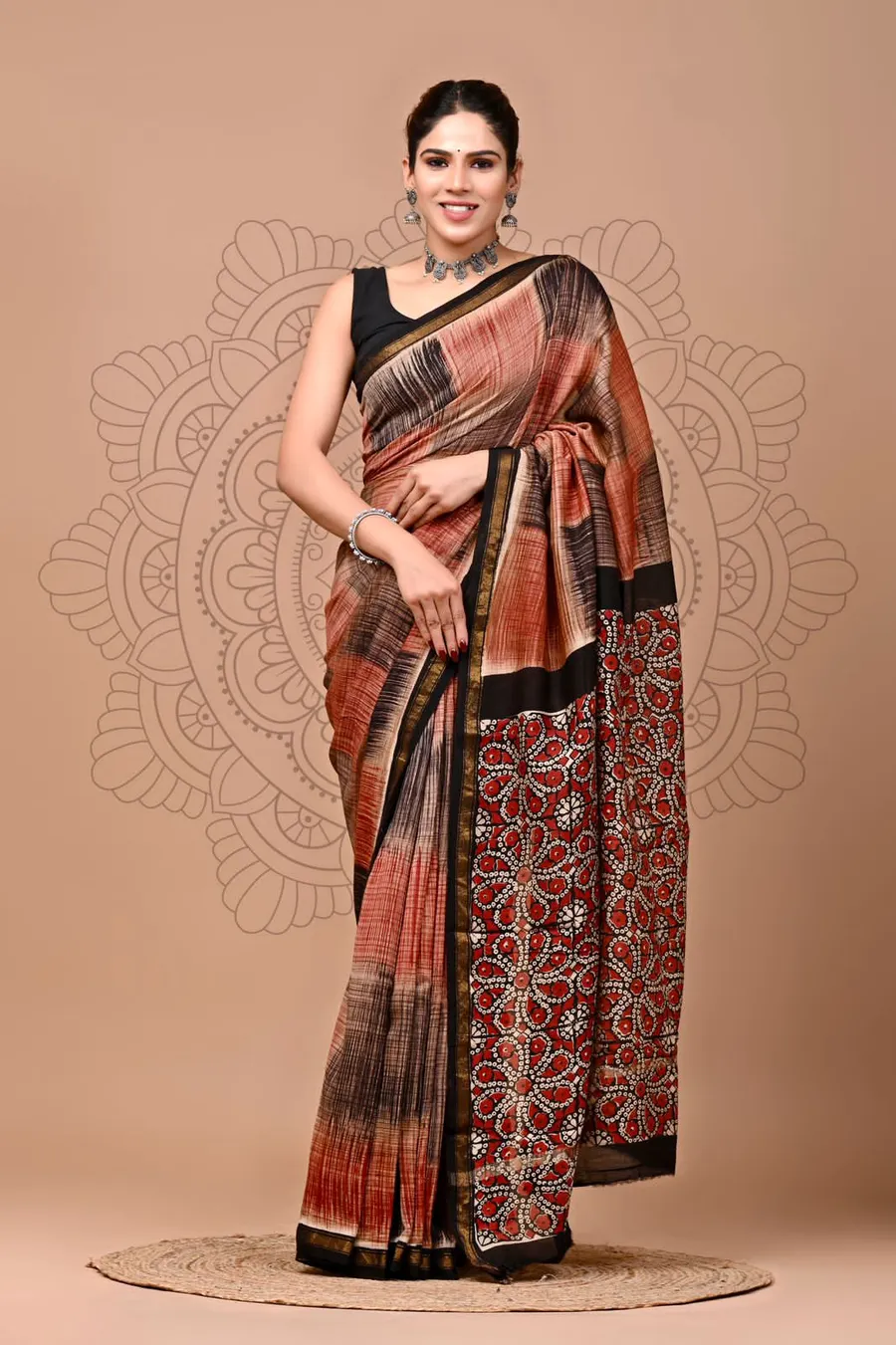 Premium Bagru Print Cotton Sarees