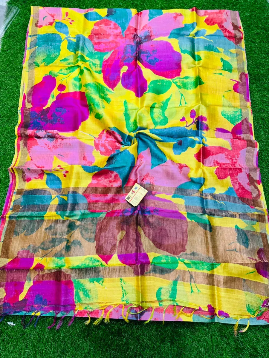 Pure Handloom Tusser Silk Saree