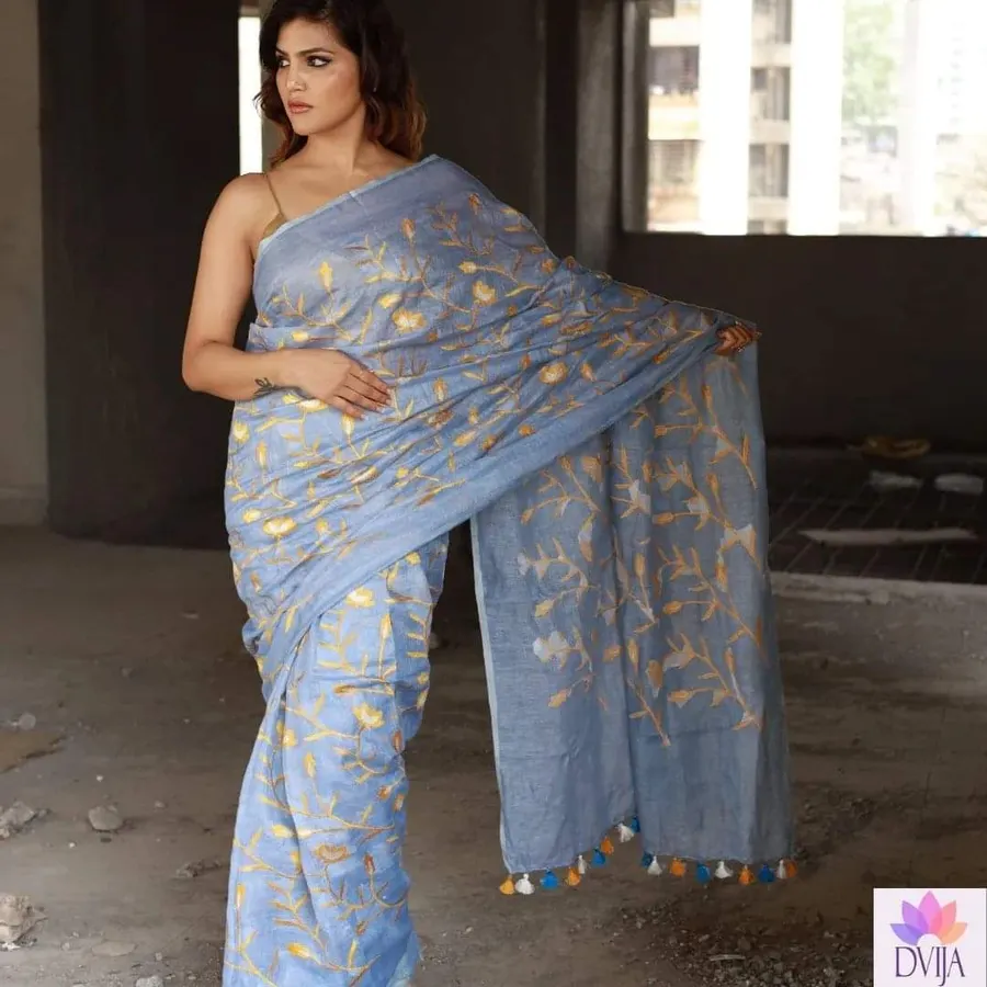 Crafted Comfort Cotton Slub Saree Collection