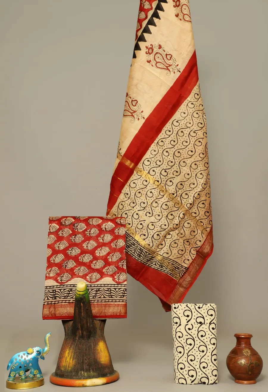 Exquisite Hand Block Prints for an Artistic Look Salwar