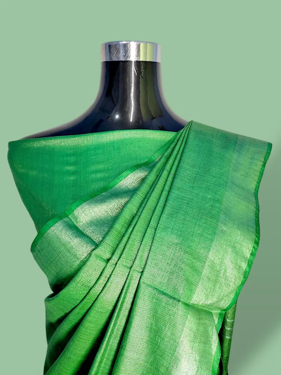 Luxe Tissue Viscose Saree with Intricate Thread & Zari Embroidery