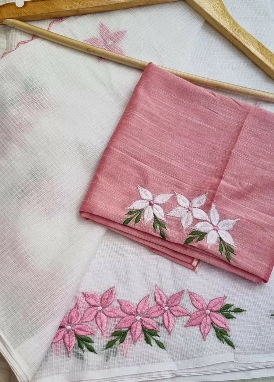  Elegant Kota Doria Saree with Blouse Piece