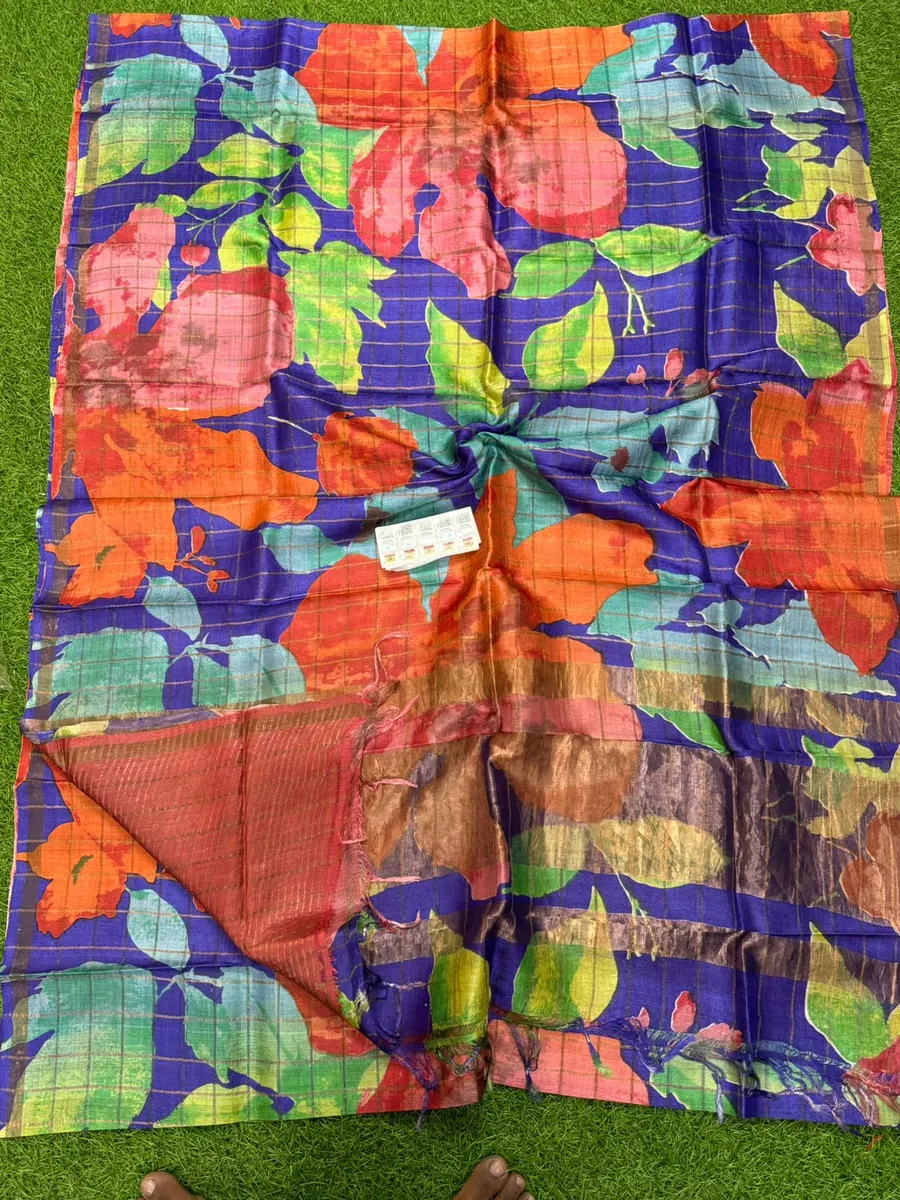 Pure Handloom Tusser Silk Saree