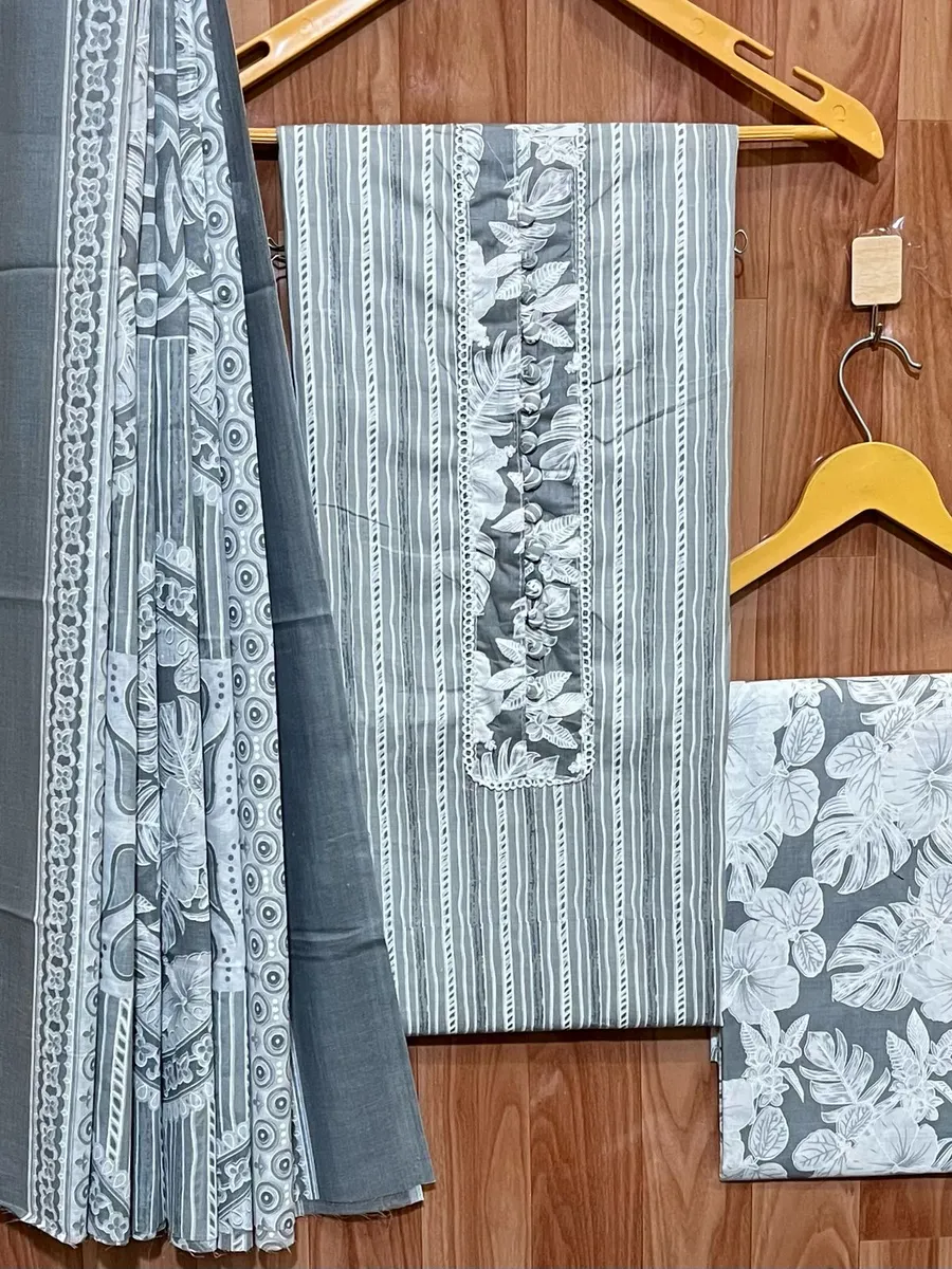 Pure Cotton with embroidery work Cotton Salwar