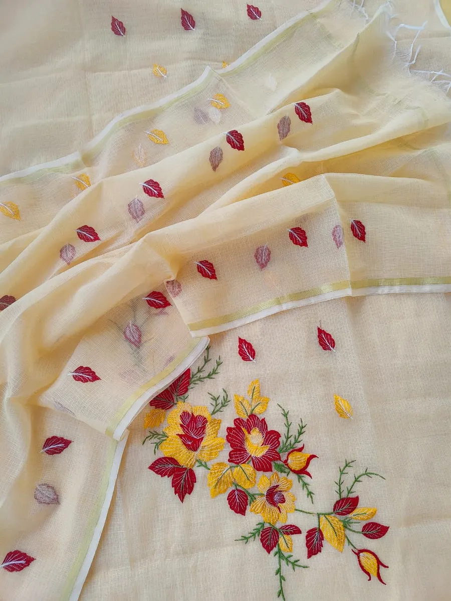  Royal Kota Doria Embroidered Suit Set