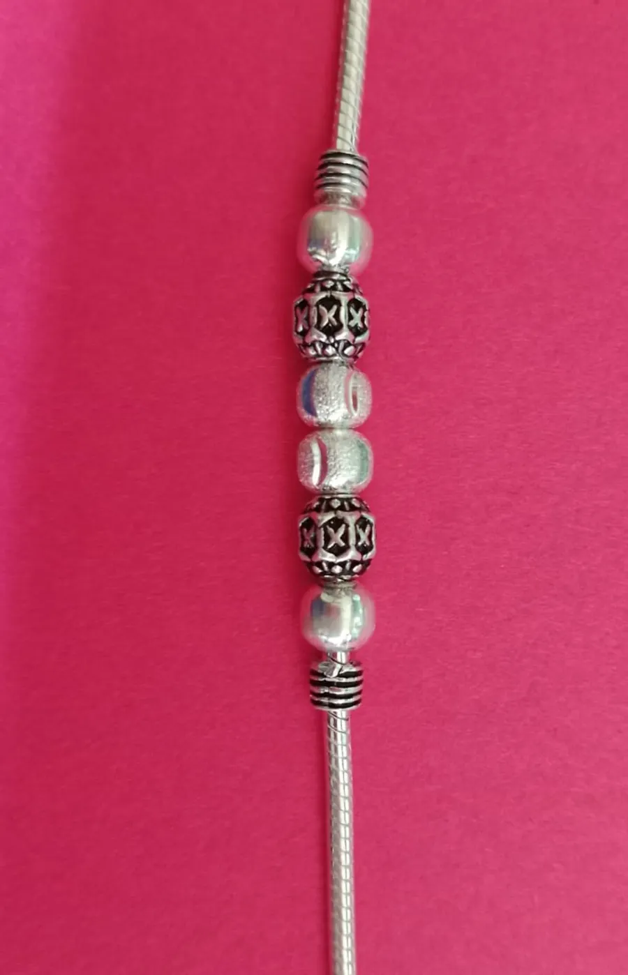 Sterling silver with a charming Anklet
