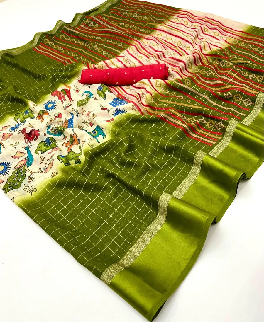 Stylish Satin Border That Adds a Refined Touch Saree