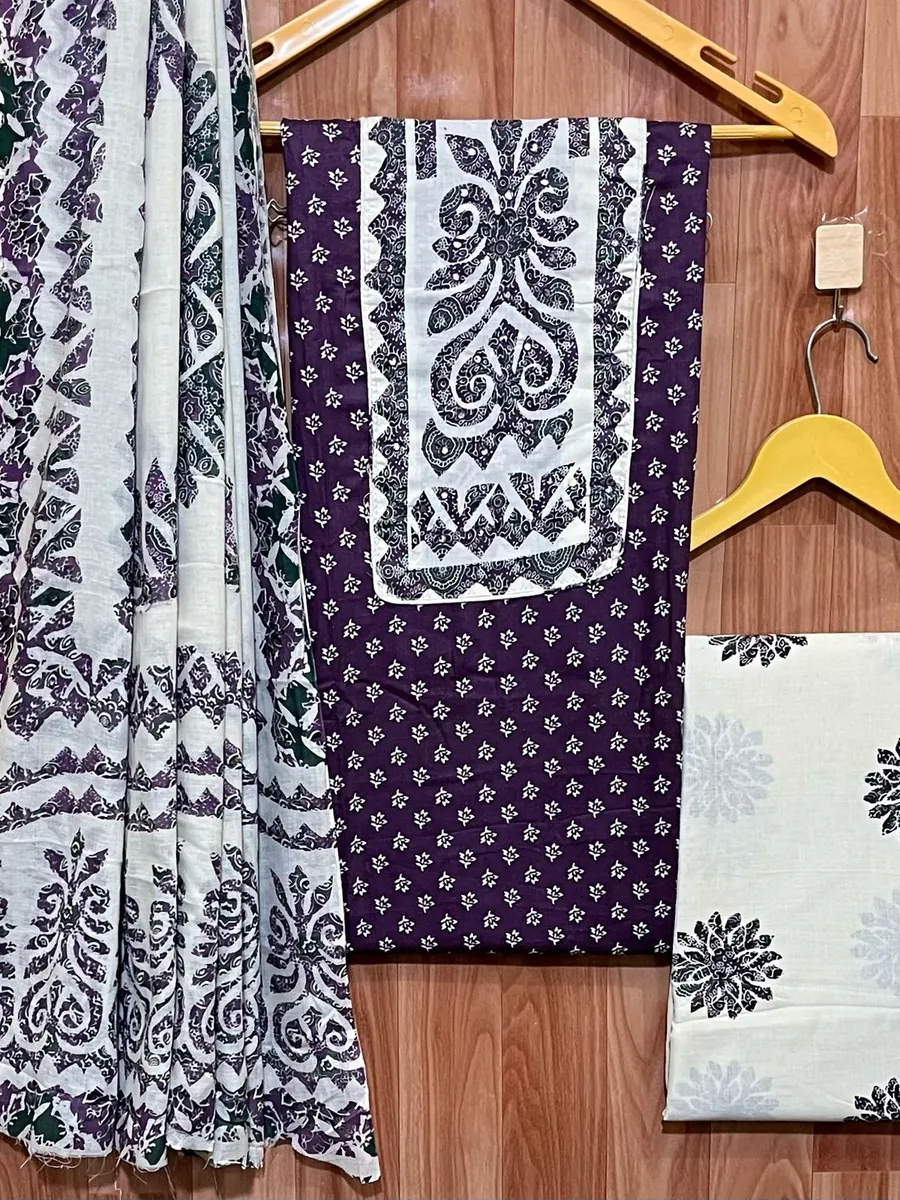 Pure Cotton With Beautiful Neck Embroidery Work Cotton Salwars