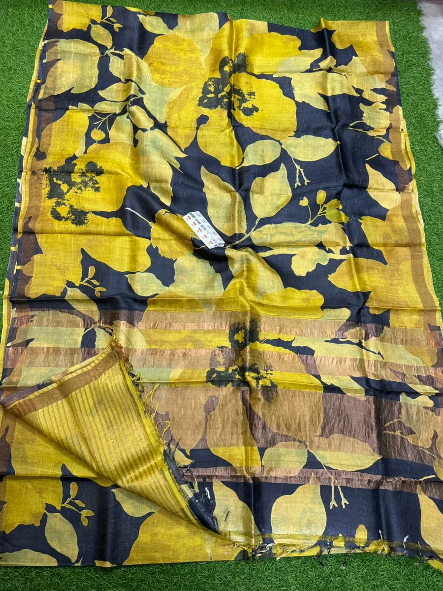 Pure Handloom Tusser Silk Saree