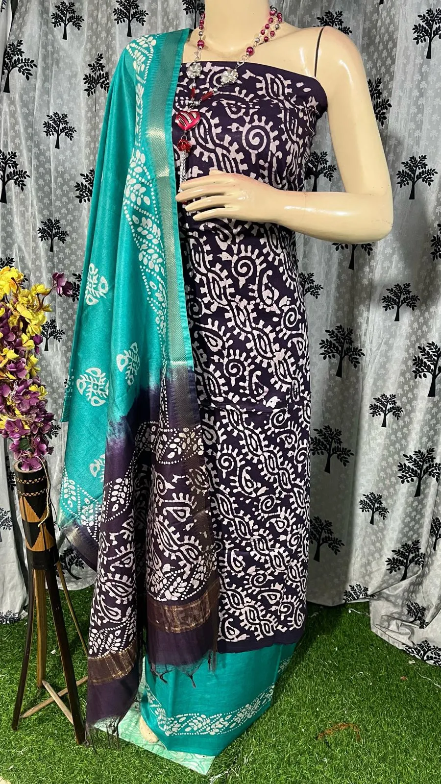 Handcrafted Batik Print Kota Salwar
