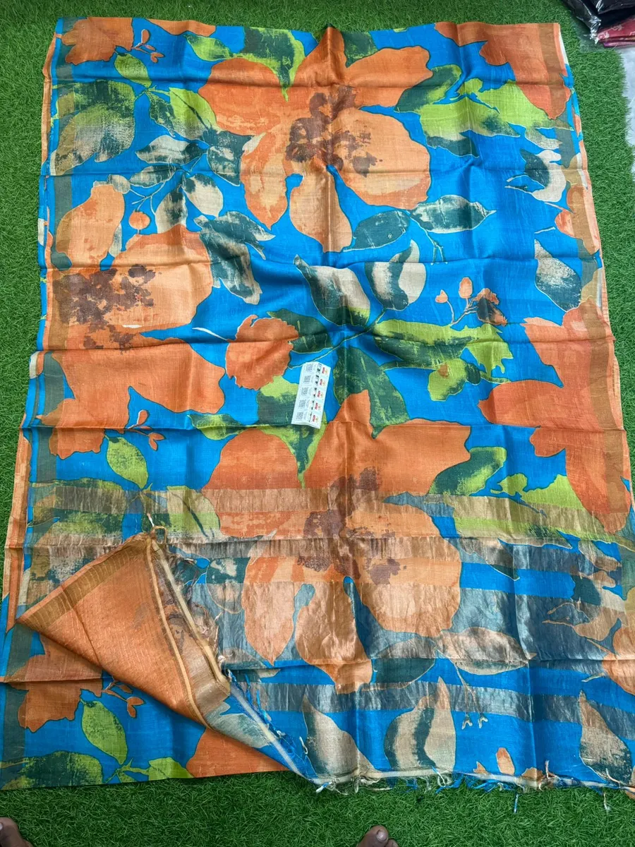 Pure Handloom Tusser Silk Saree