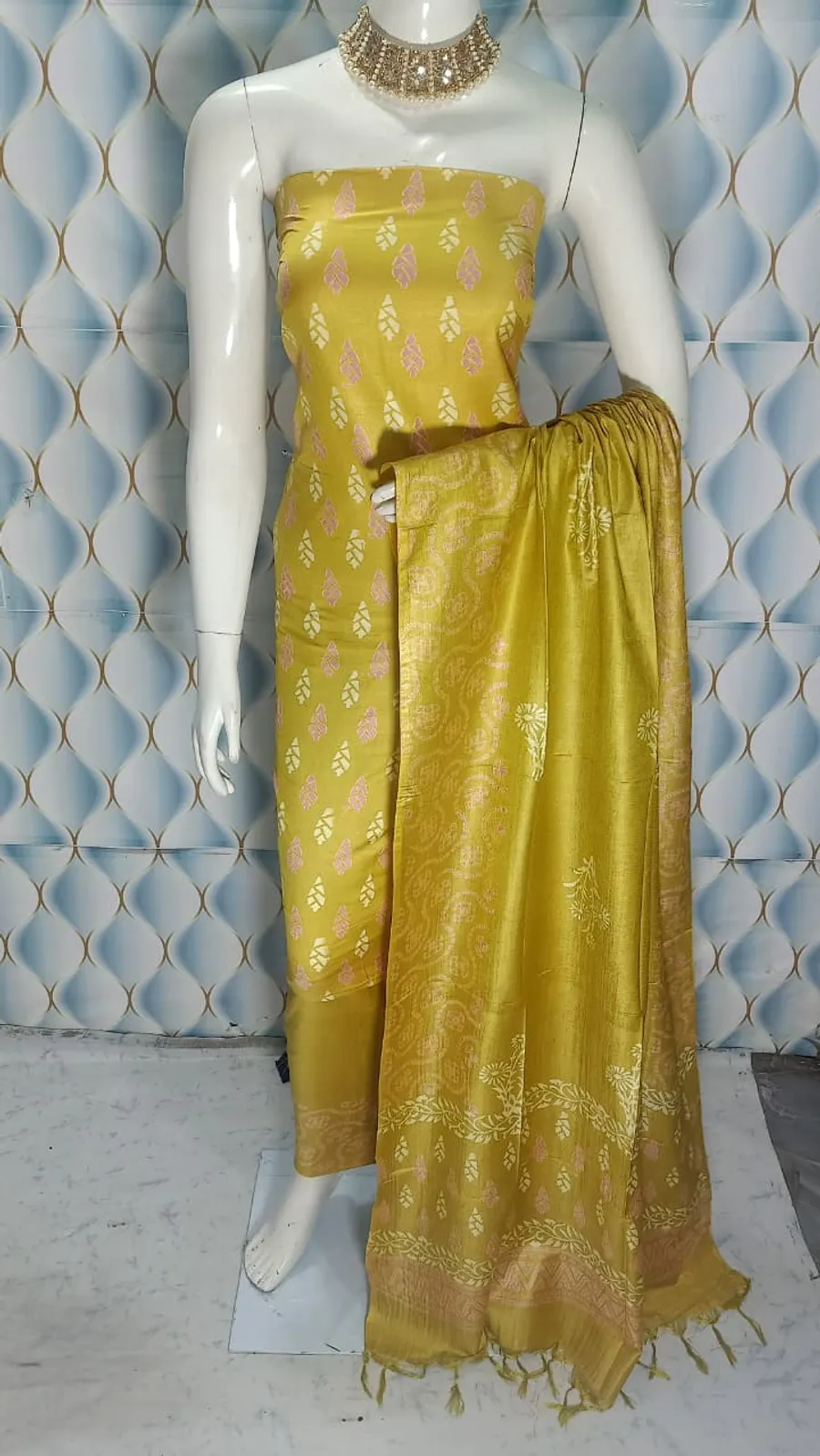 Banarasi Katan Staple Silk Full Suit – Woven Elegance from the Looms