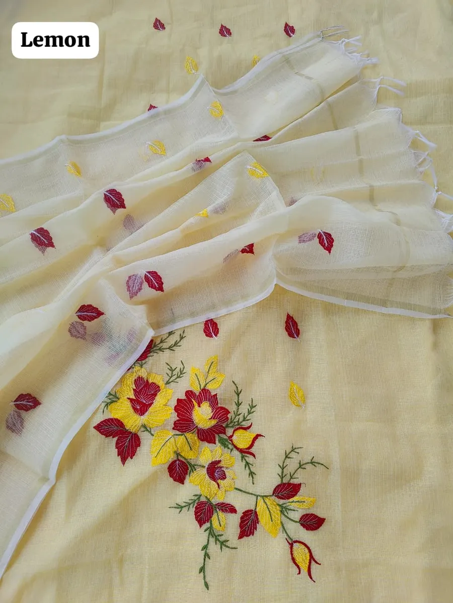  Royal Kota Doria Embroidered Suit Set