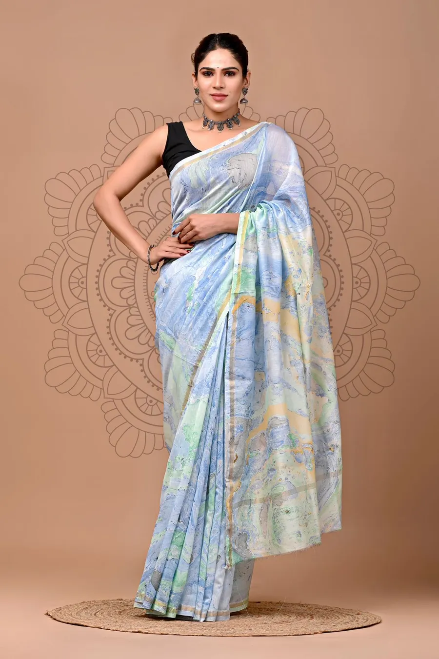Bagru Print Cotton Sarees