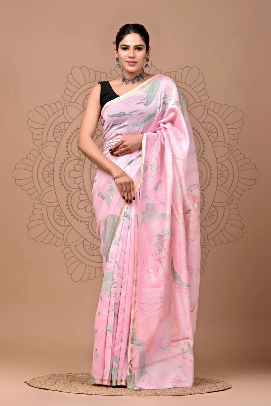 Bagru Print Cotton Sarees