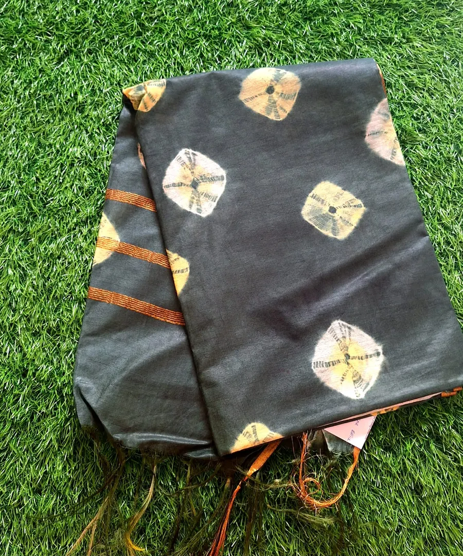 Beautiful Dye n Tie Shibori Silk Sarees Batik Printed 