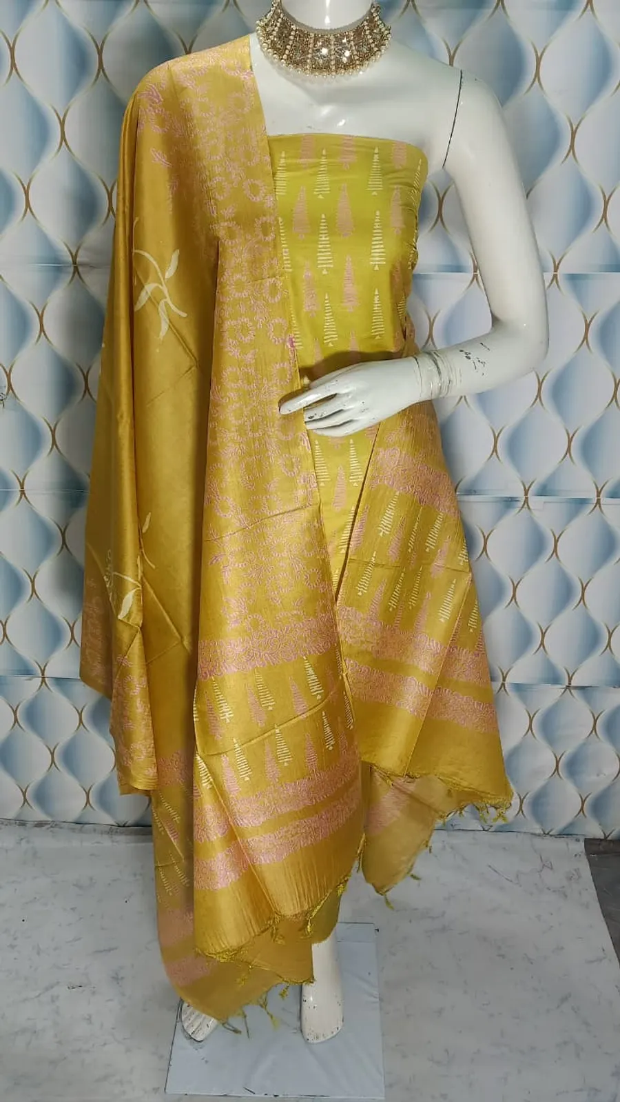 Timeless Grace – Pure Katan Staple Silk Full Suit Set